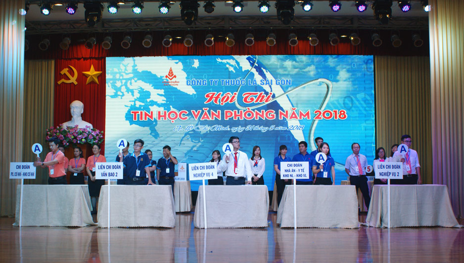 Phần thi trắc nghiệm của các đội
